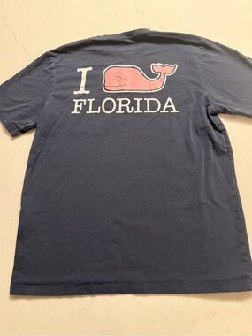 Vineyard Vines Florida Whale Pocket Tee Size Small